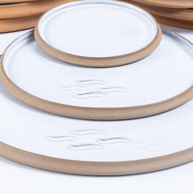 越前焼プレート「大地と海」大中小3点セット(化粧箱付き)